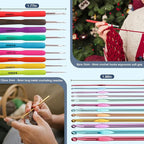 Katech 99-Piece Crochet Hooks Set, Crochet Hook Kit - Image 4
