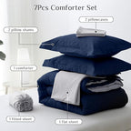 JOLLYVOGUE King Comforter Set, Ultra-Soft Bed in a Bag King Size 7 Pieces - Image 5