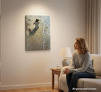 YOXORDQ Jesus Holding Woman Canvas Wall Art Christian Beach Picture Prints - Image 5
