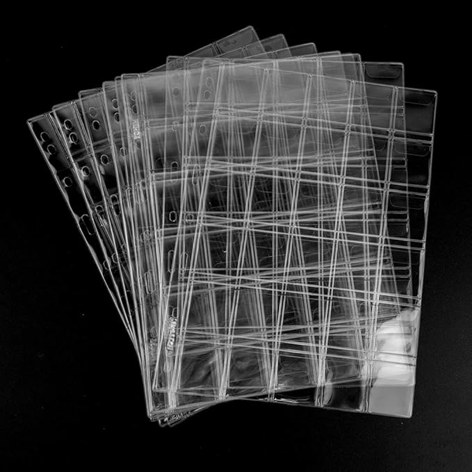 300 Pockets Coin Binder Pages 1.38" Collection Album Holder 10 Pcs | OSOPOLA - Image 2