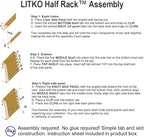 LITKO Paint Rack | Holds 48 18mL Dropper Bottles | Wall Mount | Workbench | - Image 7