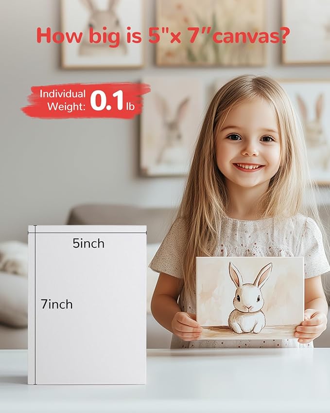 40 Pack 5x7 Inch Canvas Boards Small Canvas Panels - Image 3
