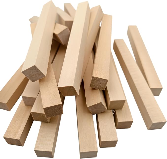 20PCS Basswood Carving Blocks, Whittling Wood Carving Kit, Unfinished Wooden - Image 2