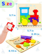 Yetonamr Wooden Toddler Puzzles Gifts Toys - Image 5