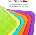 Extra Thick Flexible Plastic Cutting Board Mats, BPA Free, Non-Slip Waffle Back - Image 3