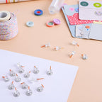 50Pieces Metal Push Pins Map Pins Thumb Tacks Pushpins - Image 7