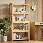 Magshion Display Cabinet with Flip-Up Doors, Natural | Full 4-Side Clear - Image 3