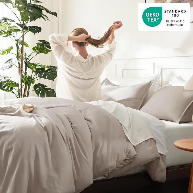 Litanika Twin XL Comforter Set Deep Linen, 2 Pieces Extra Long Dorm Bedding Sets - Image 4