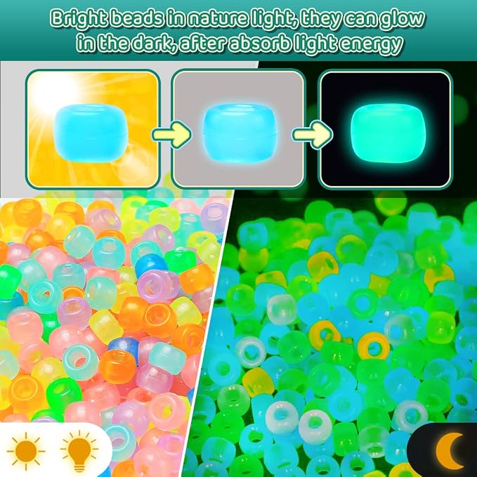 Iooleem Pony Beads, Beads for Jewelry Making, Beading Supplies, Arts & Crafts - Image 3