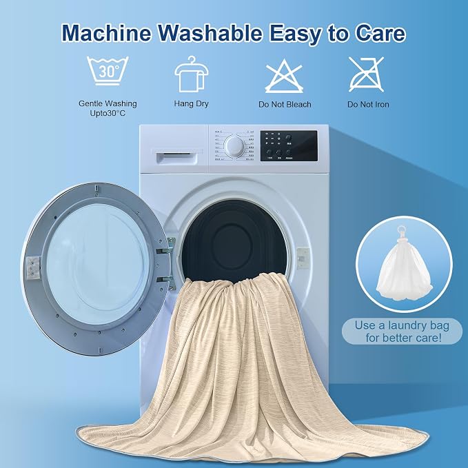 KMUSET Cooling Blanket Throw, Double Sided Summer Cooling Blankets - Image 7
