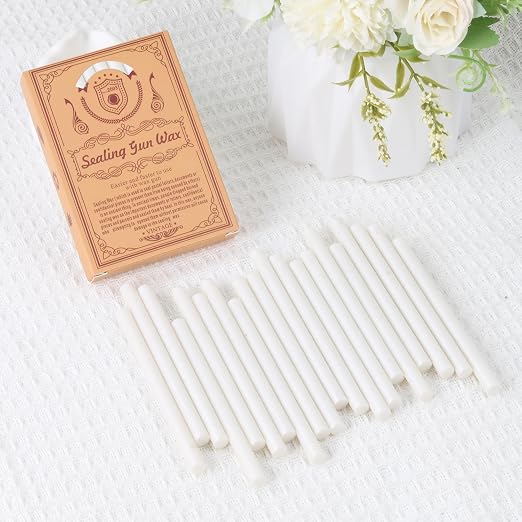 Pearl White Sealing Wax Sticks, WASOHLING 20Pcs Glue Gun Wax Seal Sticks - Image 3