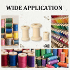 30 Pcs Wooden Spools, 3 Sizes Wooden Spools - Image 4