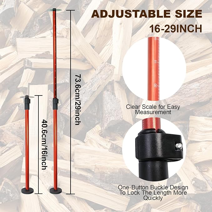 Magnetic Firewood Measuring Tool, Magnetic Log Marker - Image 2