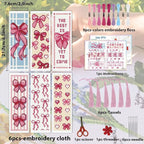 ACRNIGHEET 6PCS Cross Stitch Bookmark Kit - Image 2