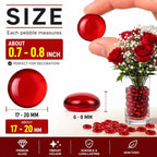 ARSUK 2LB Red Glass Pebbles for Vase Fillers, Aquarium Gravel, Decorative - Image 2
