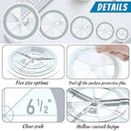 Geyee 5 Pcs Circle Ruler Quilting Template Set Circle Templates - Image 2