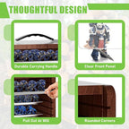 Miniature Storage Case for Collectibles Miniatures, Wooden Display Cases - Image 6
