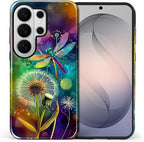 for Samsung Galaxy S26 Ultra Case, Dragonfly Dandelion Colorful Pattern Glossy - Image 2