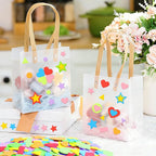 3400Pcs Foam Stickers Foam Shape Stickers Heart Star Square Geometric Sticker - Image 8