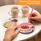 8-Pack Diamond Art Coaster Kit - Image 4