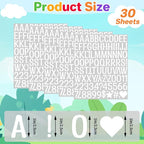 Letter Stickers 1 inch, Self-Adhesive Vinyl Waterproof ABC Letter Stickers - Image 2
