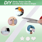 1''×41Ft White Heavy Duty Hook And Loop Tape Adhesive, No Punching Picture Wall - Image 4