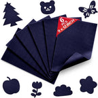 Navy Blue Soft Felt Sheets for Crafts, 1.6mm Thick, Kids' Crafts, DIY Projects by Grainear