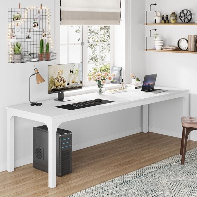 Tribesigns 78.7 Inches Extra Long Computer Desk 2 Person Desk, Double Long Desk - Image 3