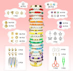 Redtwo 23000Pcs Clay Beads Friendship Bracelet Making Kit, 7 Boxes 144 Colors - Image 3