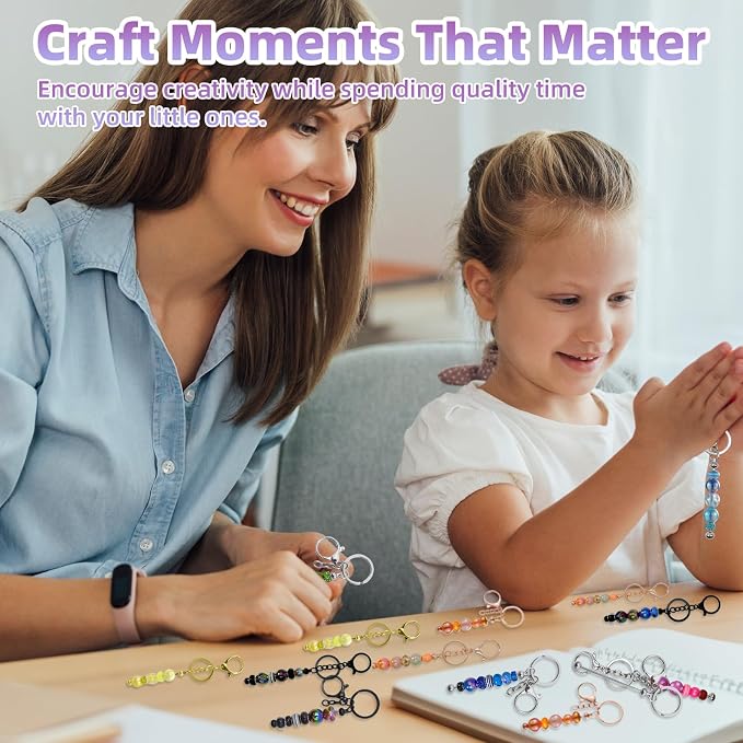 28 Pcs Beadable Keychain Bars - Image 3