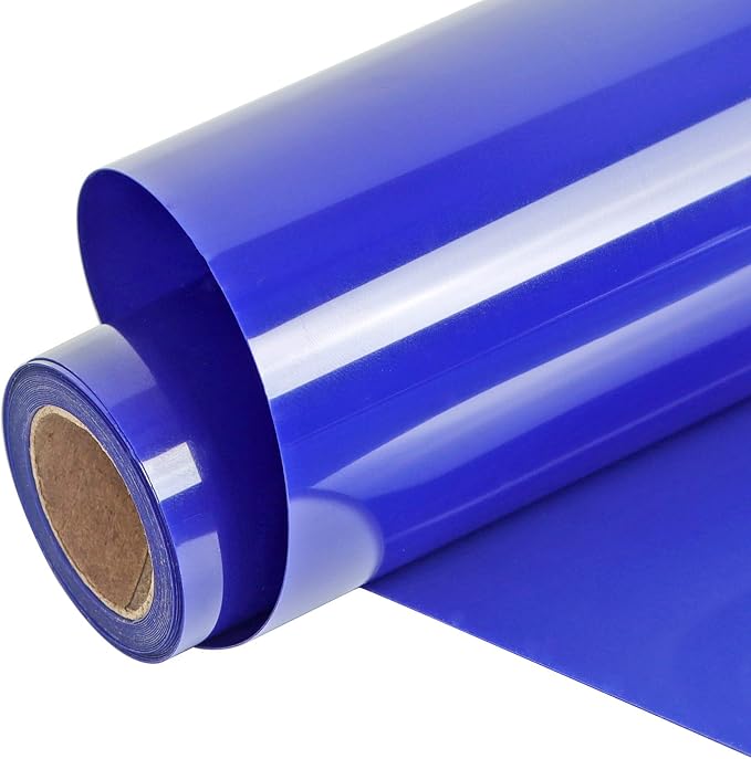 FUNKAKA Blue HTV Heat Transfer Vinyl Rolls, Adhesive HTV Vinyl by FUNKAKA