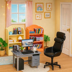 1:12 Scale Doll House Mini Computer Office Desk Furniture Accessories Set | - Image 5