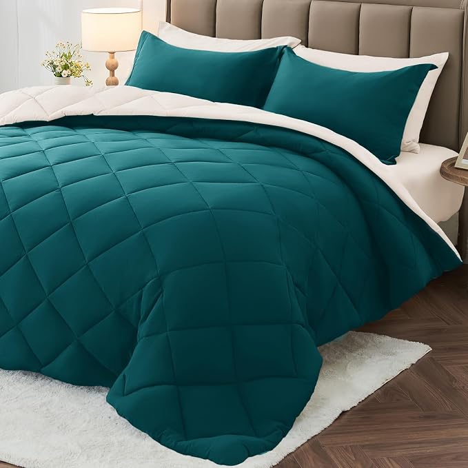 MUXHOMO 5 Pieces Twin XL Comforter Set, Reversible Bed in a Bag Twin XL Size by MUXHOMO