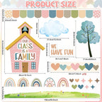 Motivational Bulletin Board Classroom Decoration Boho Our Class is A Family - Image 2