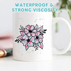 Tintnut Watercolor Floral Permanent Vinyl Adhesive Vinyl 10 Sheets 12x10in | - Image 5