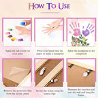 CLUSIVC Mother’s Day Handprint Flower Craft Kit – DIY Flower Bouquet Gift - Image 4