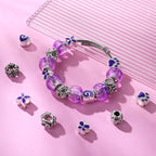 120 Pieces Assorted European Craft Beads Large Hole Lampwork Spacer Beads - Image 4