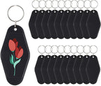 Yoption 20pcs Blank Motel Keychain Bulk by Yoption