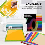 TECKWRAP Permanent Vinyl 12" x 12" 40 Sheets/Pack Assorted Colors Adhesive - Image 4
