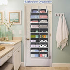 Heavy Duty Over The Door Organizer 5 Tiers, Extra Large Behind Door Storage of - Image 8