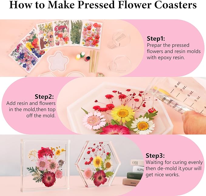 NESCCI 420 Pcs Dried Pressed Flowers - Image 6