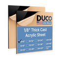 Duco Black Cast Acrylic Sheets 1/8" Thick 4" x 6" by DucoPlasticsSupply