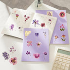 Transparent Flora Scrapbook Stickers Aesthetic Flowers Stickers | Transparent & - Image 7
