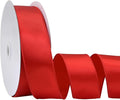 Red 1.5 Inch Continuous 25 Yards Satin Wired Ribbon by Simplegoal