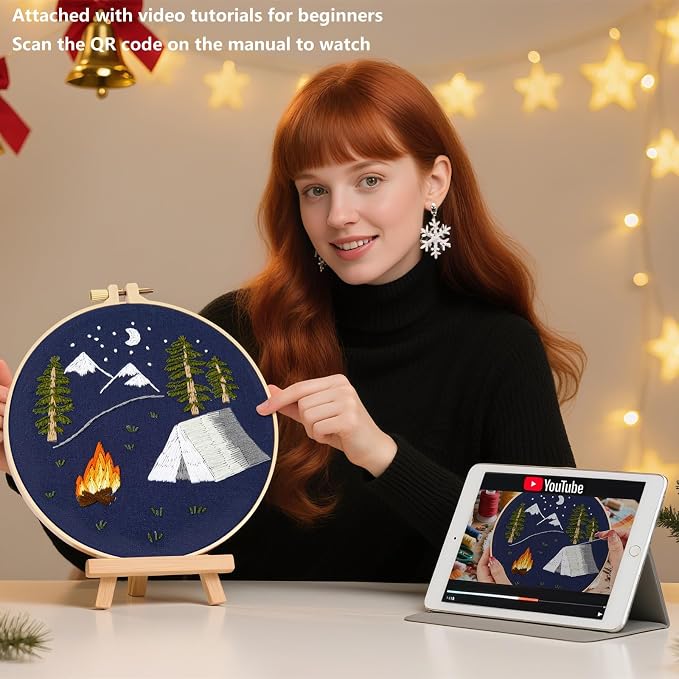 Crafmanoe Christmas Embroidery Kits - Image 3