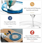 Shabebe Epoxy Resin, 64OZ Epoxy Resin Crystal Clear, Not-Yellowing No-Bubble - Image 4