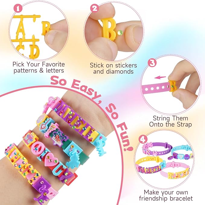 Art & Craft Kits Friendship Bracelet Making Kit 12 Sets - Image 3