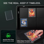 Foluck 9 Pocket Top Loader Binder, Holds 252 Toploaders, Side-Loading Trading - Image 4