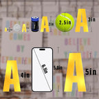 1635 Pieces 30 Sheets Letter Stickers, Vinyl Mailbox Numbers Alphabet Stickers - Image 6