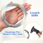 TecUnite Aluminum Craft Wire for Sculpting Armature Bendable Craft Wire for DIY - Image 2